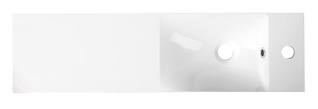 AGOS umywalka kompozytowa 80x22cm, biały, lewa/prawa