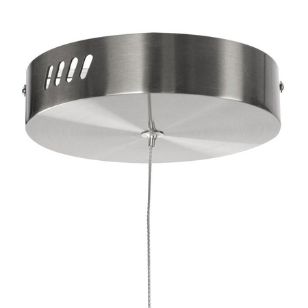 Lampa wisząca CIRCLE 40 cm - LED, ring nikiel szczotkowany