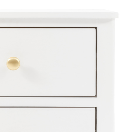 Acton 2 Drawer Bedside White 450x400x550mm