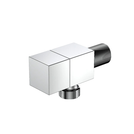 Zawór kątowy przyłączeniowy 1/2x3/8 mosiężny, chrom