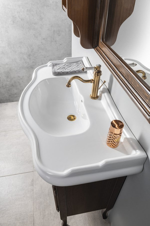 RETRO umywalka ceramiczna 100x54,5cm, biały