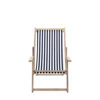Navy Stripe Deck Chair