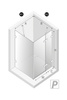 NZ2 Kabina prysznicowa OXIA 1D P 80x120x200 szkło czyste 8mm Active Shield 2.0