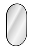 Zestaw meblowy 60cm z blatem, umywalką nablatową Wiki, szafką wysoką i lustrem led
