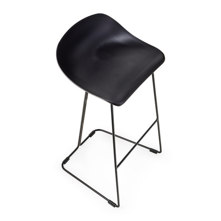 Hoker CARO BAR designerski czarny 75 cm