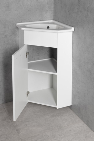 ZOJA szafka umywalkowa narożna 40,5x74x40,5cm, biały