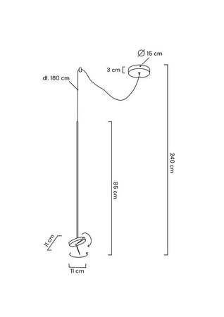 MOOSEE lampa wisząca BOBBIE czarna