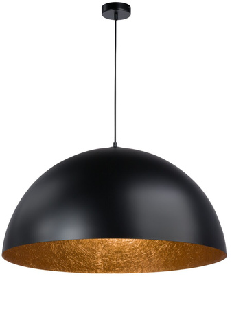 Sfera 70 czarny/miedź lampa wisząca