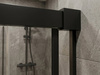 LUXOR BLACK drzwi prysznicowe 1300 mm, szkło czyste