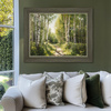 Dream in Green Framed Canvas 990x30x770mm