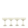 Coupe Glass Smokey Green (4pk) 113x113x150mm