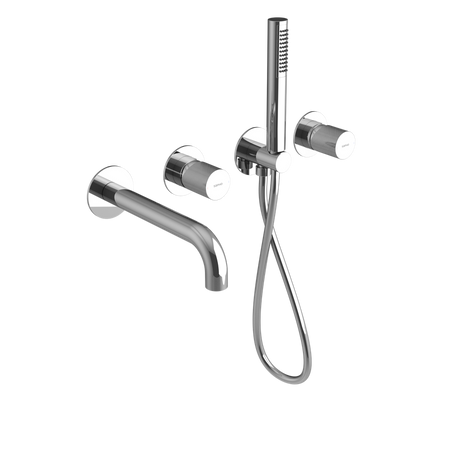 ULTRATAP bateria wannowa podtynkowa, kompletna, 2 wyjścia, chrom