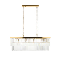 Conaston 4 Bar Pendant Light Brushed Aged Brass