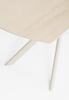 BIZZOTTO Stół Jadalniany JOAKIM 160–240x90 ivory – spiek kwarcowy, efekt marmuru