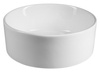 Umywalka ceramiczna nablatowa, średnica 40cm, biały