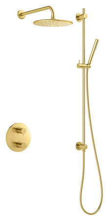 Osier SR1 concealed shower kit szczotkowany mosiądz pvd