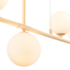 Lampa wisząca MODERNO  80 cm -kremowa z białymi kloszami