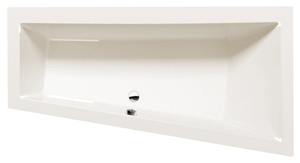 ANDRA R wanna asymetryczna 170x90x45cm, ivory