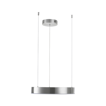 Lampa wisząca CIRCLE 40 cm - LED, ring nikiel szczotkowany