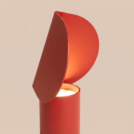 Lampa biurkowa BISCUIT czerwona LED 3000K