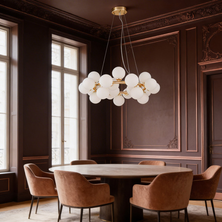 NOWOCZESNA LAMPA WISZĄCA ZŁOTA MARSIADA W25
