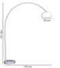 LAMPA STOJĄCA PODŁOGOWA BIAŁA AZURRO C1