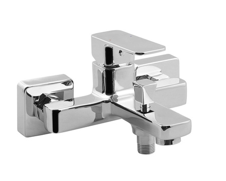 FACTOR bateria wannowa ścienna, chrom