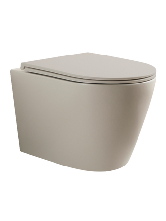 Miska WC VORTEX z deską kaszmirowy mat AMARO TR2217R-U43