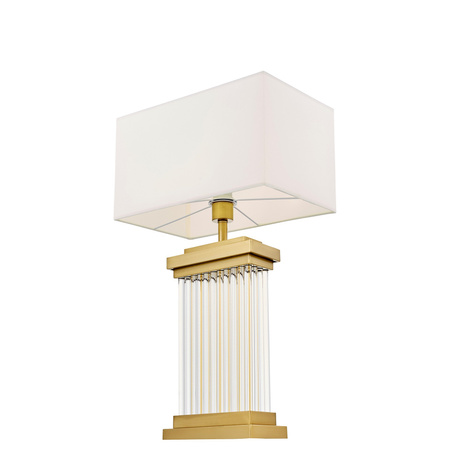 LAMPA NOCNA GLAMOUR BIAŁO-MOSIĘŻNA DAVOS