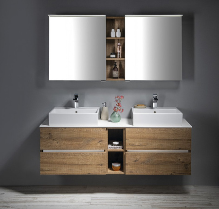 RIWA regał 20x70x15cm, biały połysk