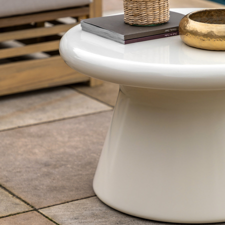 Pavia Coffee Table Cream 650x650x400mm