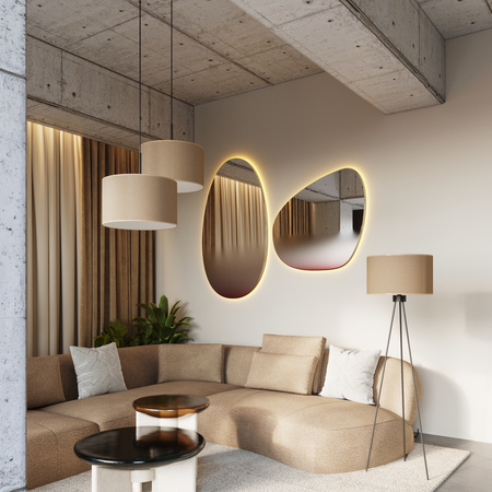 Lampa wisząca NEVIA taupe