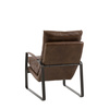 Fabien Lounger Brown Leather 650x960x920mm