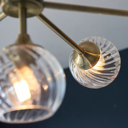 Allegra 8 Pendant Light Antique Brass