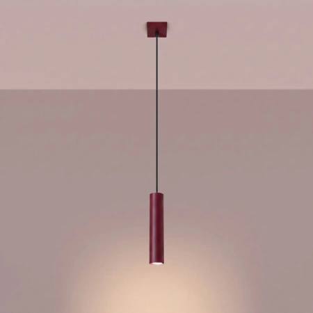 Lampa wisząca LAGOS 1 burgund