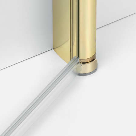 Drzwi wnękowe NEW SOLEO LIGHT GOLD 1D U 150x195 szkło czyste 6mm Active Shield 2.0