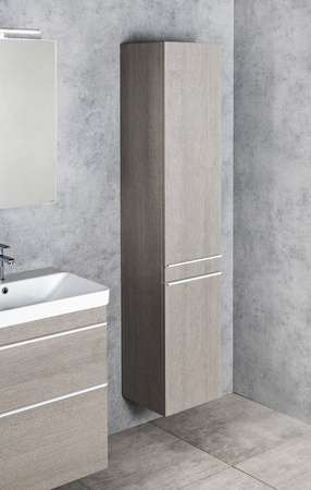 SITIA szafka wysoka 46,7x172x32cm, 2 drzwiczki, dąb srebrny