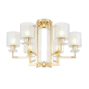 NOWOCZESNA LAMPA SUFITOWA ZŁOTA MANHATTAN W6
