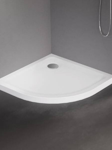 Brodzik MILD akrylowy półokrągy R55 90x90x4,5 biały
