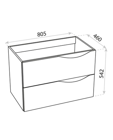 Szafka wisząca Kolorado Kaszmir 800