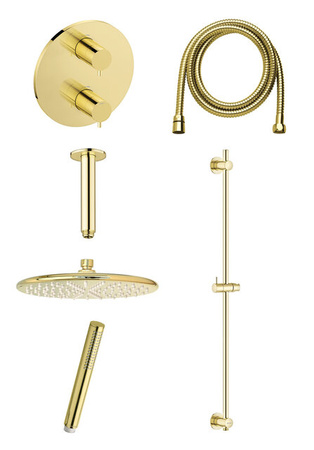 Osier SR 2 - Complete concealed shower system polerowany mosiądz pvd