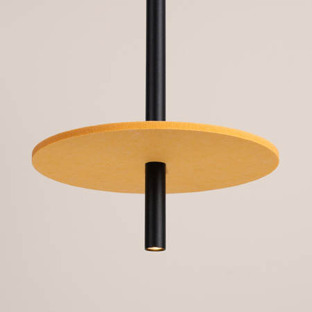Lampa wisząca FELTRO 1 czarna/żółta