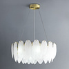 Lampa wisząca PIUMA 60 cm – biała, okrągła oprawa sufitowa