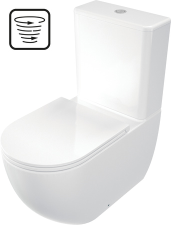 Miska WC kompakt bezkołnierzowa