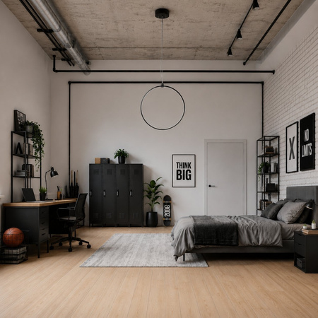 Lampa wisząca ACIRCULO 74 cm - czrny ring LED