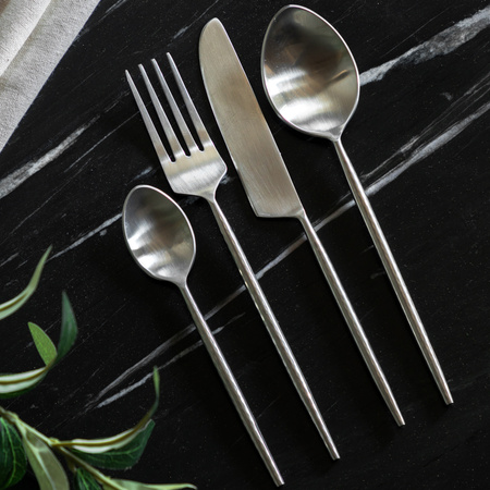 Alora Cutlery Pewter Set of 16