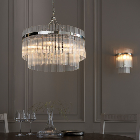 Marietta 1 Wall Light Bright Nickel
