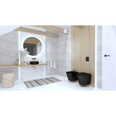 Miska wisząca WC z Deską Galve Black