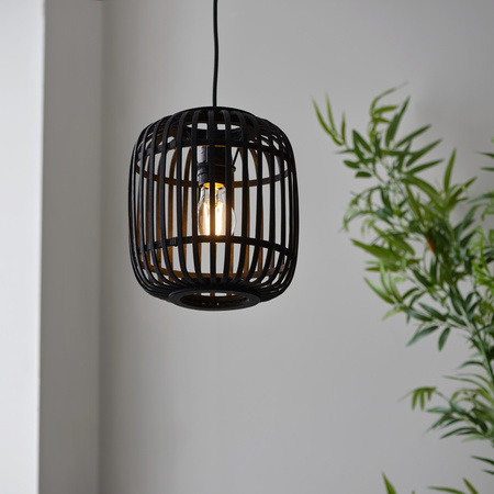 Mathias 1 Pendant Light Dark Bamboo