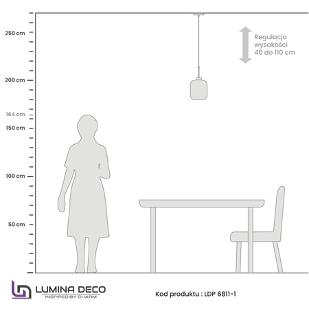 NOWOCZESNA LAMPA WISZĄCA ZWIS ZŁOTA ALACOSMO W1